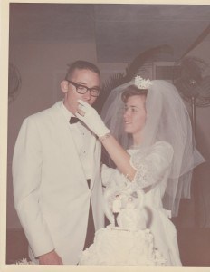 Eunice and Tommy Zeigler on their wedding day